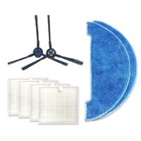 XI275 paar I258 kant borstel + 4 stuks I206 filter + 2 stuks I262 reinigingsdoek voor ILIFE V8S
