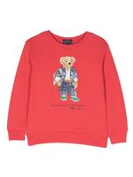 POLO RALPH LAUREN KIDS sweat à logo imprimé - Rouge - thumbnail