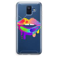 Lip Palette: Samsung Galaxy A6 (2018) Transparant Hoesje