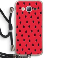 Watermelon: Samsung Galaxy J3 (2016) Transparant Hoesje met koord