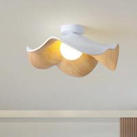 Scandinavische Houten Lotus Plafondlamp