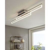 EGLO Palmital Plafond- en Wandlamp - LED - 88 cm - Chroom - thumbnail