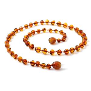 Ketting barnsteen - Cognac | 45 cm