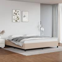 Bedframe kunstleer cappuccinokleurig 200x200 cm
