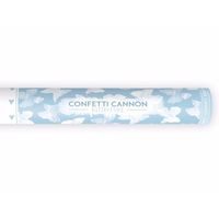 Confetti kanon bruiloft vlinders wit 40 cm   -