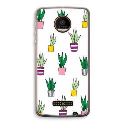 Sanseveria: Motorola Moto Z Force Transparant Hoesje