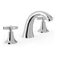 Wastafelkraan Tres Classic | Opbouw | Mengkraan | Laag model | 2-hendels | Rond | Chroom