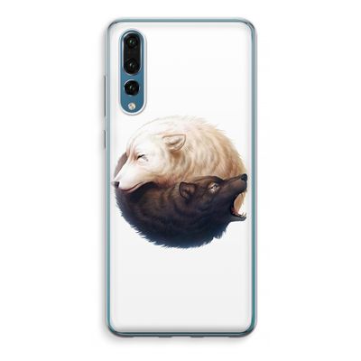 Yin Yang Wolves: Huawei P20 Pro Transparant Hoesje