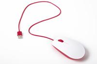 Raspberry Pi® Raspberry Pi Muis USB Optisch Wit, Rood 3 Toetsen - thumbnail