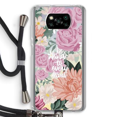 Kindness matters: Xiaomi Poco X3 NFC Transparant Hoesje met koord