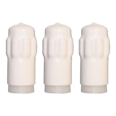 QlinQ Deurbuffer - 3x - deurstopper - wit - kunststof - 65 x 40 mm