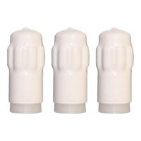 QlinQ Deurbuffer - 3x - deurstopper - wit - kunststof - 65 x 40 mm