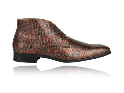 Multicolor Spectrum High Lureaux - Handgemaakte Nette Schoenen Voor Heren