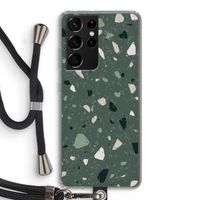 Terrazzo N°19: Samsung Galaxy S21 Ultra Transparant Hoesje met koord