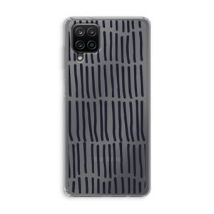 Moroccan stripes: Samsung Galaxy A12 Transparant Hoesje