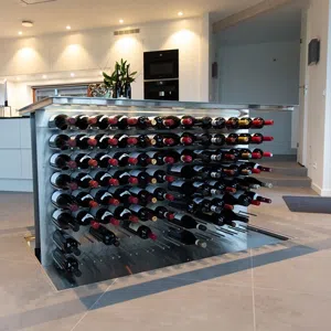 Elevation wijnkelder voor 200 flessen
- Vinorage 
- Kleur: Roestvast staal  
- Afmeting: 150 cm x 117 cm x 117 cm, 91 cm