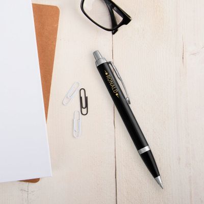 Parker - IM - Balpen graveren - Links (Zwart)