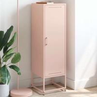 Hoge kast 36x39x123 cm staal roze