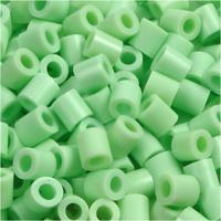 NABBI Strijkkralen, afm 5x5 mm, gatgrootte 2,5 mm, medium, pastel groen (32252), 1100 stuk/ 1 doos