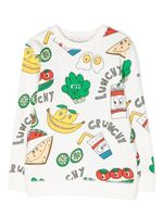 Stella McCartney Kids sweat Crunchy Lunchy - Tons neutres