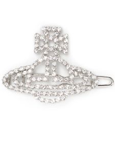 Vivienne Westwood barrette Annalisa à plaque Orb - Argent