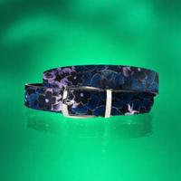 Mystic Blueberry Blossom (Riem) Lureaux - Nette Riemen Voor Heren Mystic Blueberry Blossom (Riem) Lureaux - Nette Riemen Voor Heren
