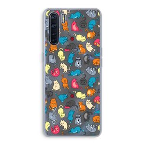 Kleurrijke katten: Oppo A91 Transparant Hoesje