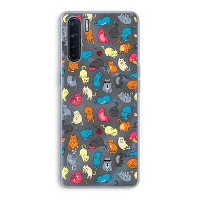 Kleurrijke katten: Oppo A91 Transparant Hoesje
