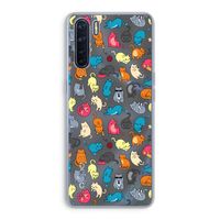 Kleurrijke katten: Oppo A91 Transparant Hoesje