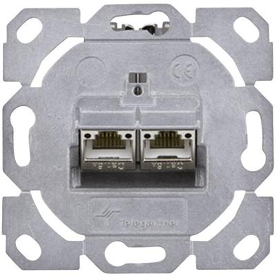 Telegärtner 100022964 Netwerkdoos Inbouw (in muur) Inzet CAT 6A 2 poorten