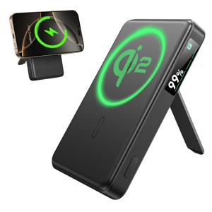 Qi2 MagSlim Kickstand Power Bank (10K) Black