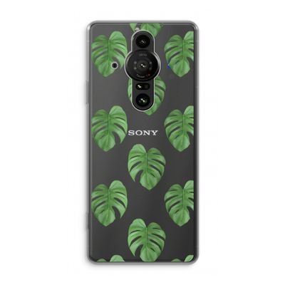 Monstera leaves: Sony Xperia Pro-I Transparant Hoesje