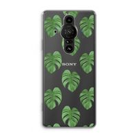 Monstera leaves: Sony Xperia Pro-I Transparant Hoesje