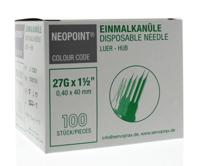 Neopoint Injectienaald steriel 0.4 x 40 mm Neopoint Injectienaald steriel 0.4 x 40 mm