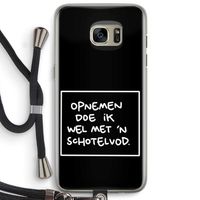 Schotelvod: Samsung Galaxy S7 Edge Transparant Hoesje met koord Schotelvod: Samsung Galaxy S7 Edge Transparant Hoesje met koord
