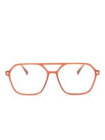 Mykita lunettes de vue à monture pilote - Orange