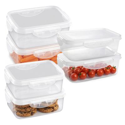 Plasticforte Vershoudbakjes set Classic - 6x stuks - vriezer en magnetron - kunststof - diverse mate