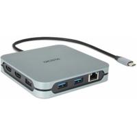 DICOTA D32057 interface hub USB Type-C 10000 Mbit/s Zilver