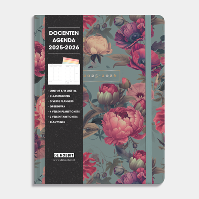 A4 Docentenagenda 2025 - 2026 Bloemen