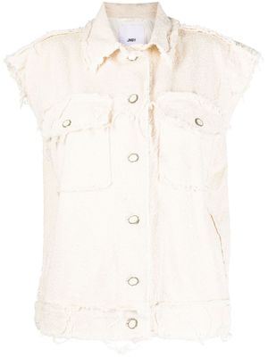 JNBY veste sans manches à bords francs - Blanc