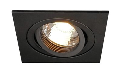 NEW TRIA 1 GU10 SQUARE zwart 1xGU10 klemveer