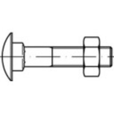TOOLCRAFT TO-5448288 Platbolschroef M6 50 mm Vierkant DIN 603 Messing 100 stuk(s)