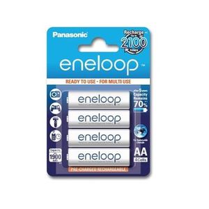 Panasonic Eneloop NiMH oplaadbare batterij, AA/HR6, Blister 4 stuks,