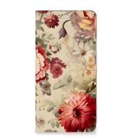 Smart Cover voor Xiaomi Redmi 12 4G Bloemen - thumbnail