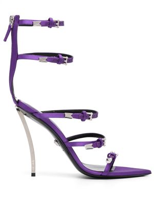 Versace sandales Pin-Point 130 mm en cuir - Violet