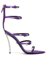 Versace sandales Pin-Point 130 mm en cuir - Violet - thumbnail