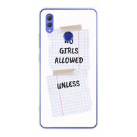 No Girls Allowed Unless: Honor Note 10 Transparant Hoesje