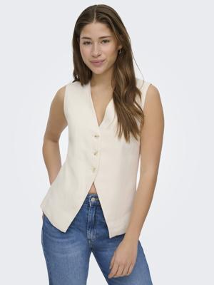 Only Onltila Life S/l Waistcoat Tlr Gilets Cloud Dancer