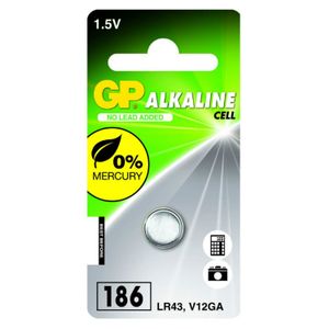 GP Alkaline knoopcel 186 (V12GA / L 1142), blister 1