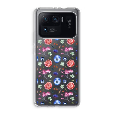 Bloemetjes: Xiaomi Mi 11 Ultra Transparant Hoesje